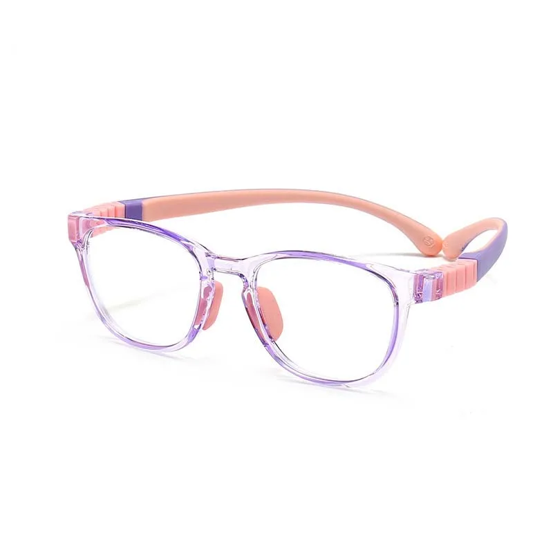 54905 Kinder-Silikon-Anti-Blaulicht-Brille, flexibel, abnehmbar, Sport-Brillengestell, für Mädchen und Jungen, Handy-Brille
