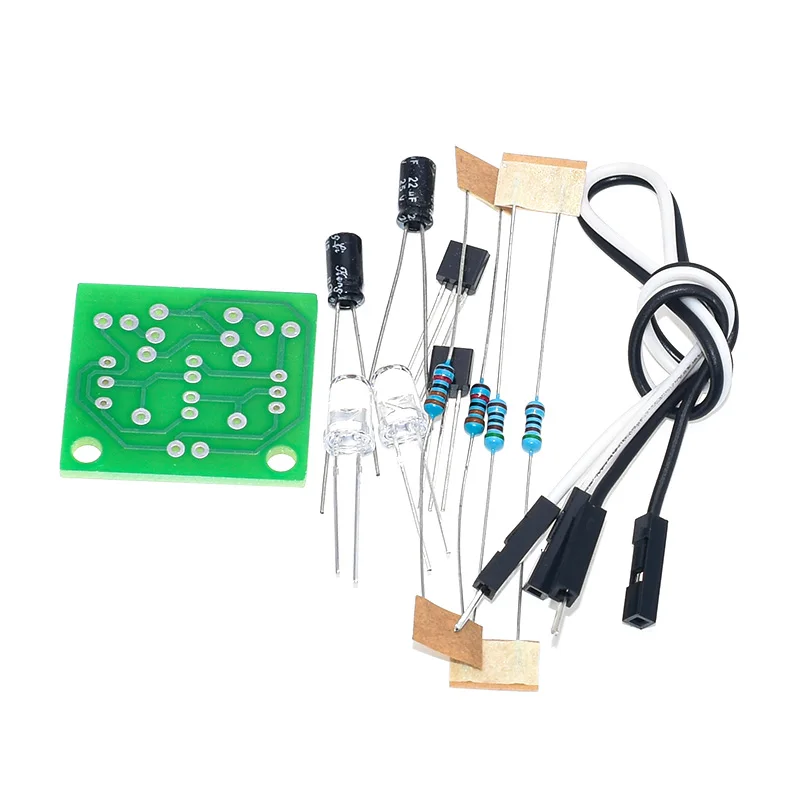 Simple Flash Circuit Making 5mm LED Lamp Beads Flashing Kit Flashing Light Board Circuit Board Module DIY Parts