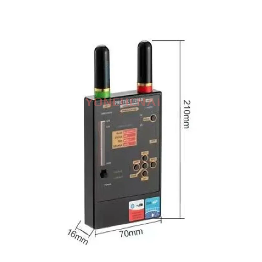 1206S Portable Professional Anti Spy Wireless RF Signal Detector, Hidden Camera Scanner, GPS Tracker, GSM Bug Finders
