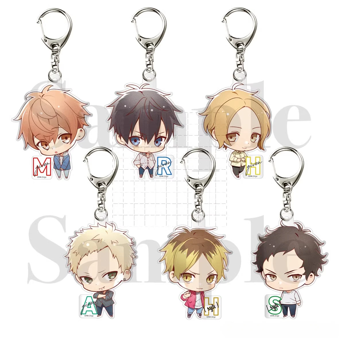 Game Mafuyu Uenoyama Ritsuka Nakayama Haruki Akihiko Keychain Doll Anime Acrylic Keyring Bag Pendant for Gift