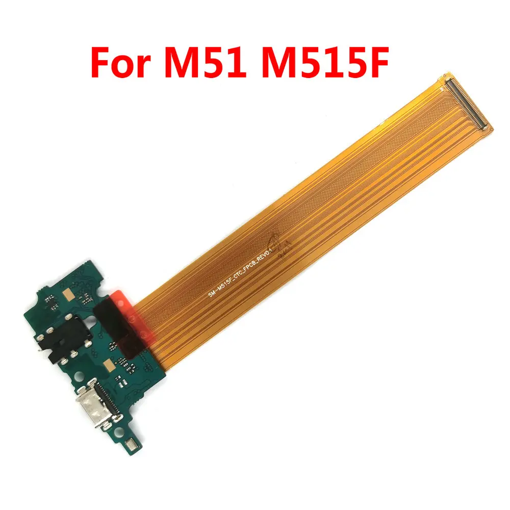 For Samsung M51 M515 M515F USB Charging Dock Port Board Connector Main Motherboard Flex Cable