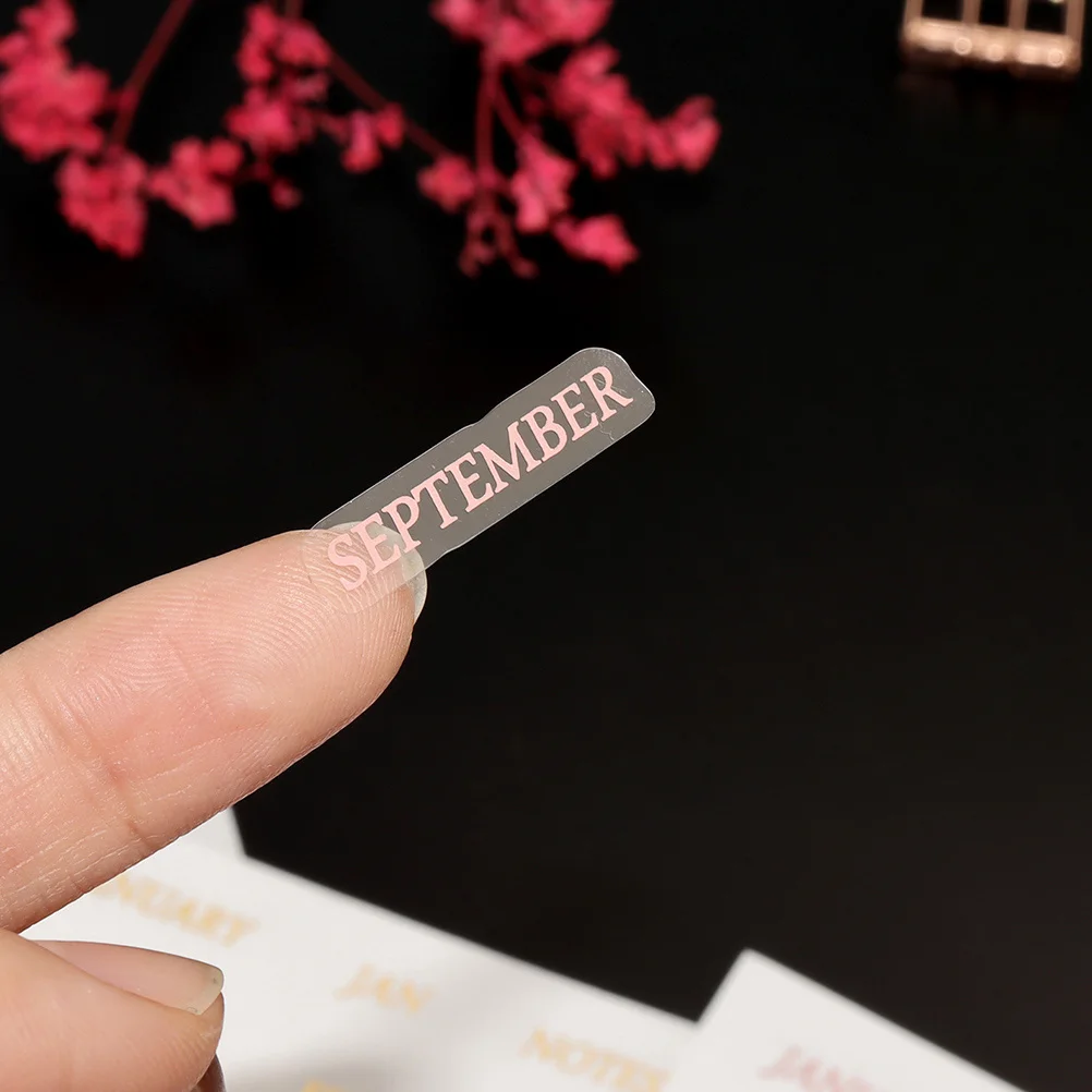 A5 Divider Tabs With Monthly Stickers 6-Hole Round Ring Transparent Pp Insertable Dividers For Loose Leaf Notebook Binder