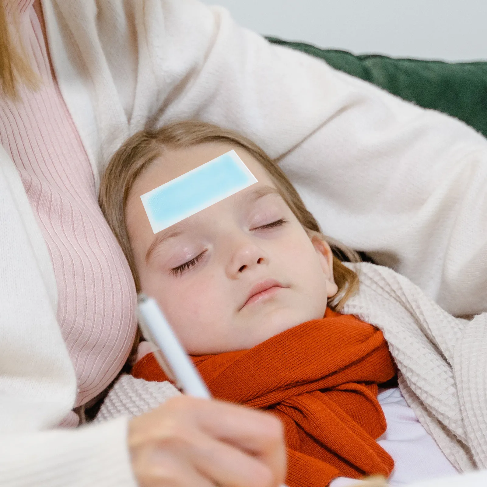 5Pcs Cooling for Fever Relief Fast-Acting Antipyretic Paste Long-Lasting Physical Cooling Patch for Kids Adults