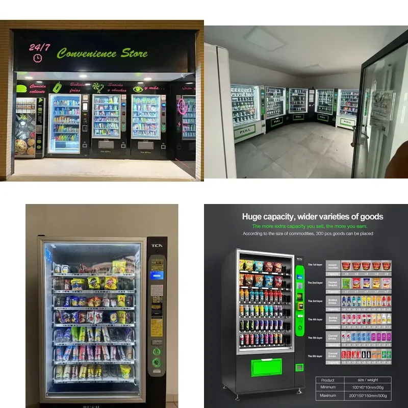 for TCN 24/7 Self Service Vending Machine Combo Automat Vending Machine Store