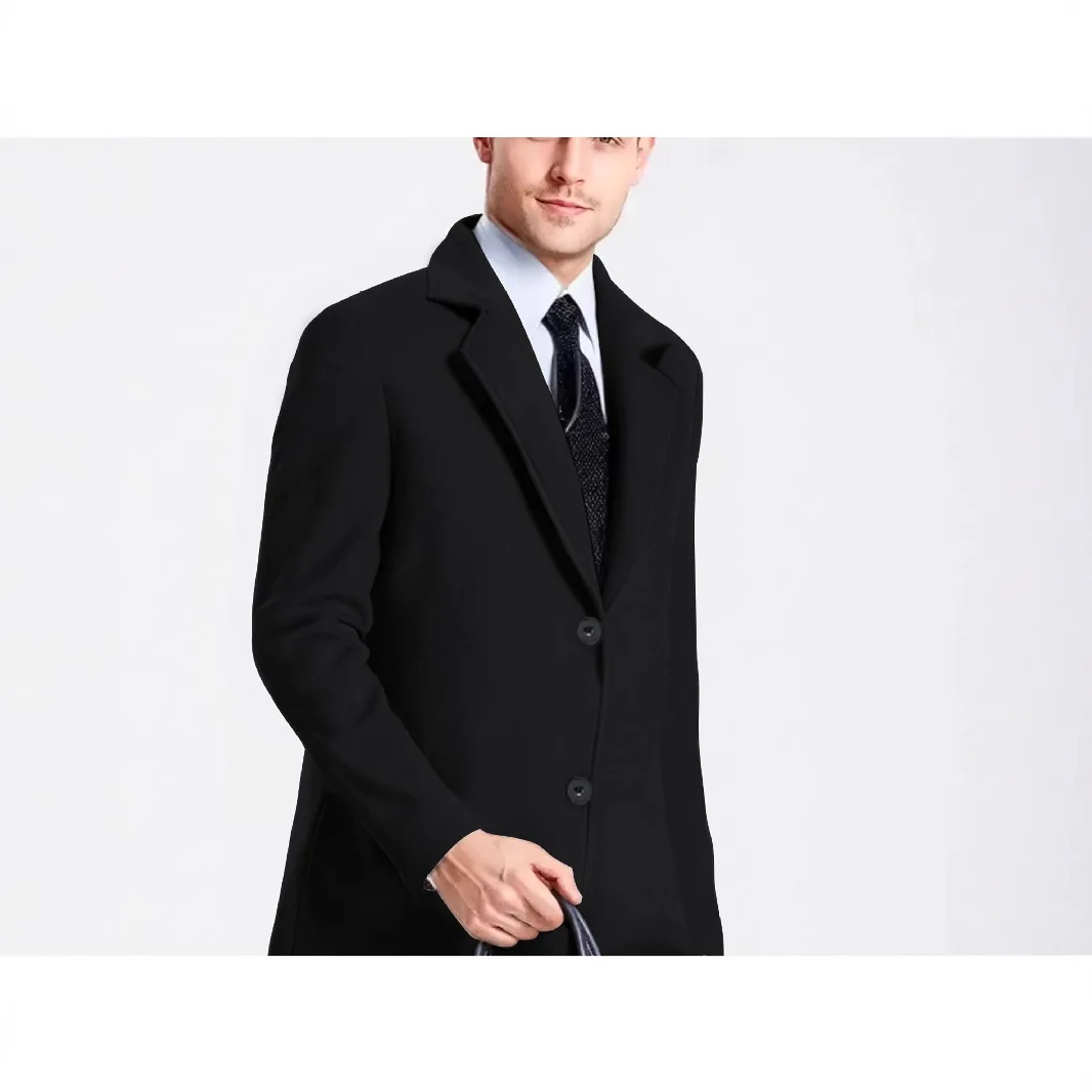 

Trendy Versatile Fashion Elegant Medium And Long Lapel Jacket Trench Coat