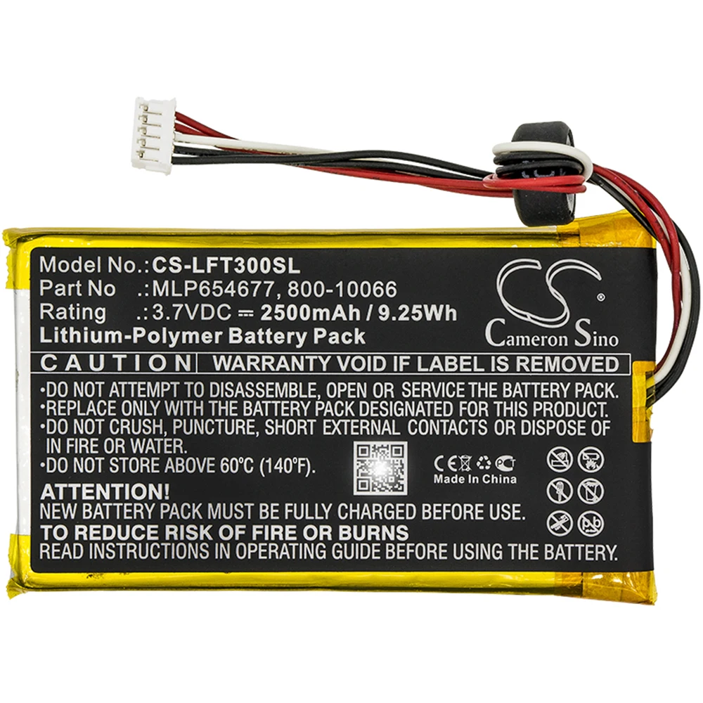 Cameron Sino 2500mAh Tablet Battery For Leapfrog LeapPad3 LeapPad 3 Part Number For LeapFrog MLP654677 800-10066