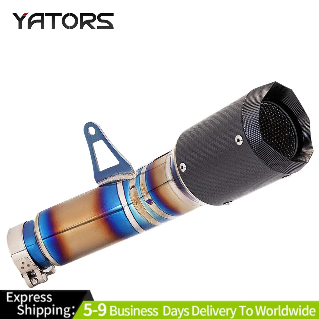 For BMW S1000RR 2015-2017 Titanium System Exhaust Mid Pipe Muffler Tips 60mm Exhaust Systems Exhausts Pipes