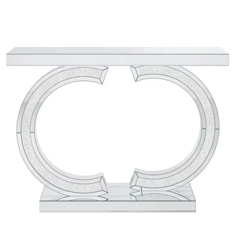 

39-inch console table, modern mirrored sofa table, hallway table