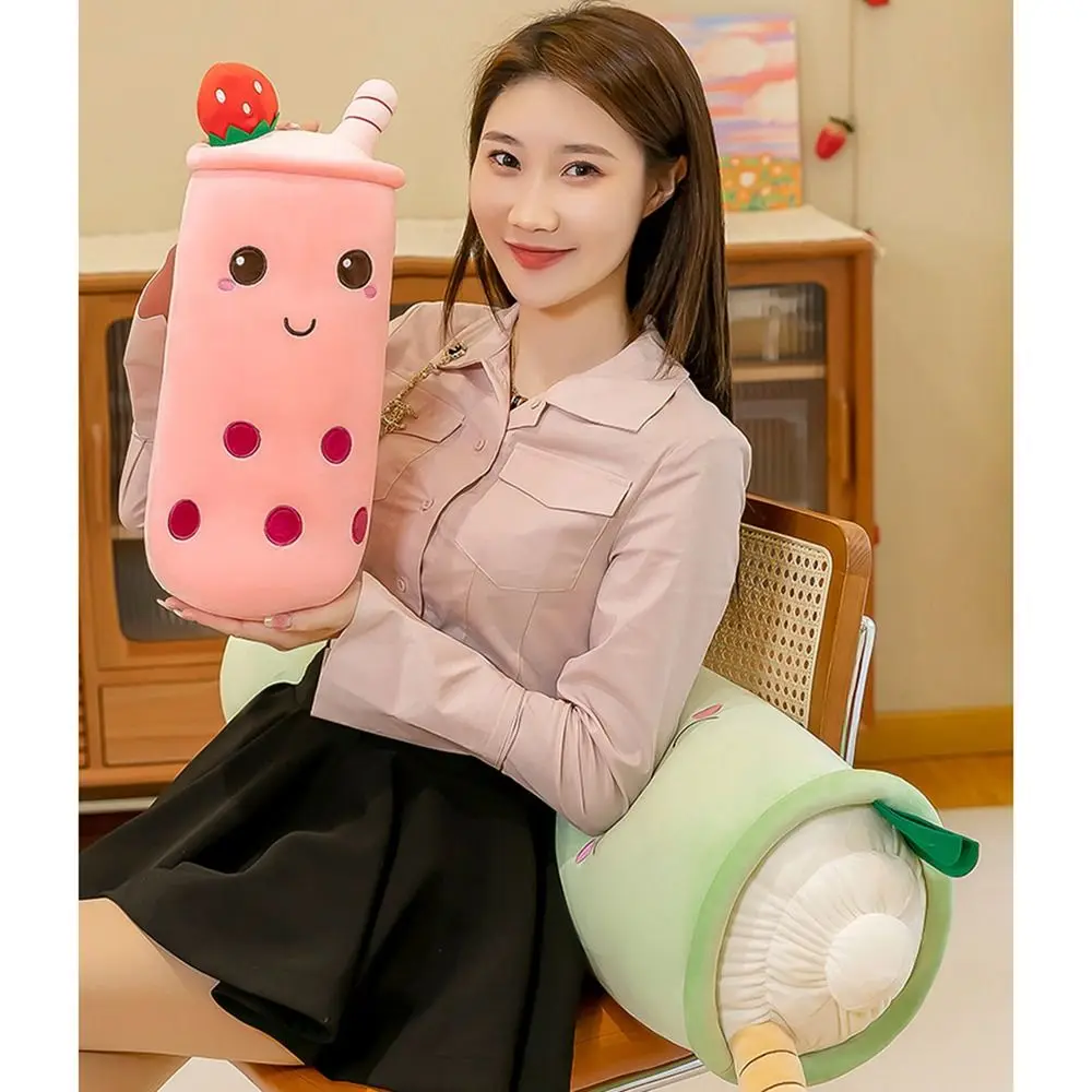 Trendy 40/60cm Boba Milk Tea Plush Toys Soft Plump Hug Pillow Not Easily Deformed Cute Tea Cups Dolls