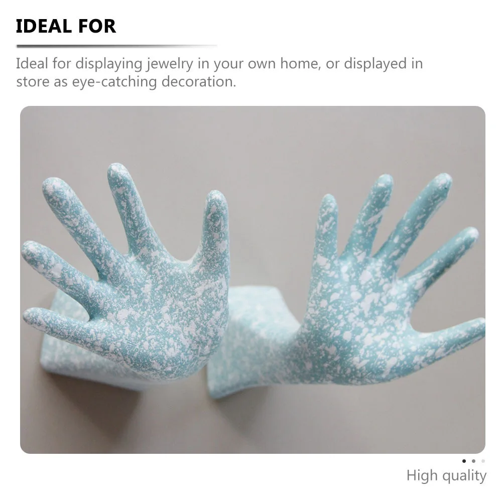 1Pcs Creative Jewelry Display Rack Hand Shape Chic Necklace Bracelet Ring Holder Organizer Stand for Home Decoration Gift