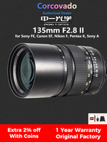 Telephoto Portrait Lens Mitakon Zhongyi 135mm F2.8 II Lens For Nikon F/Canon EF/Pentax K/Sony E/Nikon F mount Full frame MF Lens