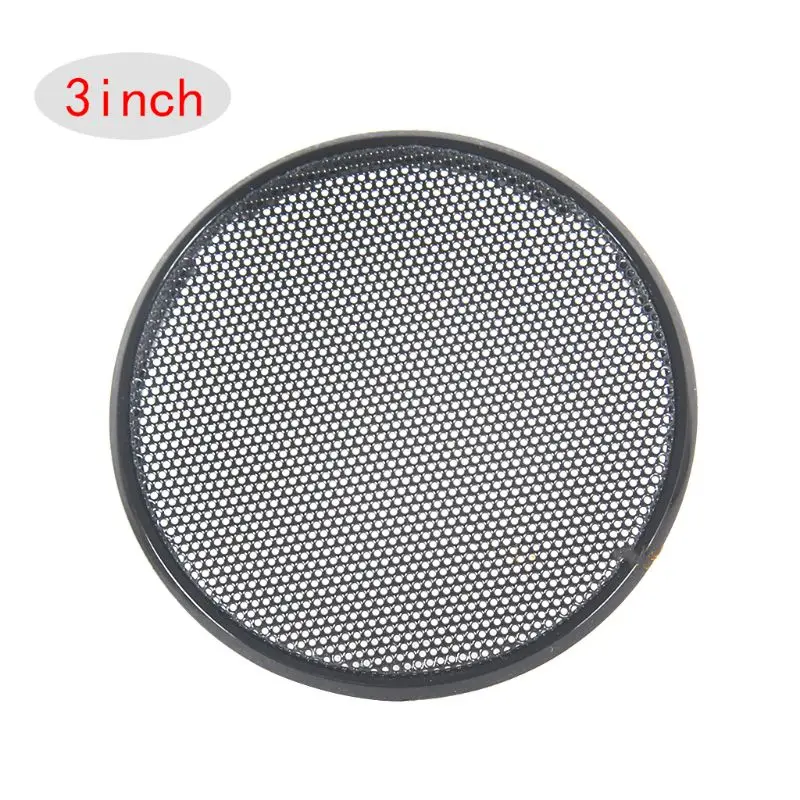 1/2/3/4/5/6 Inch Black Car Speaker Grill Mesh Round Horn Protective Cover Circle Net DIY Decorative Accessories images - 6