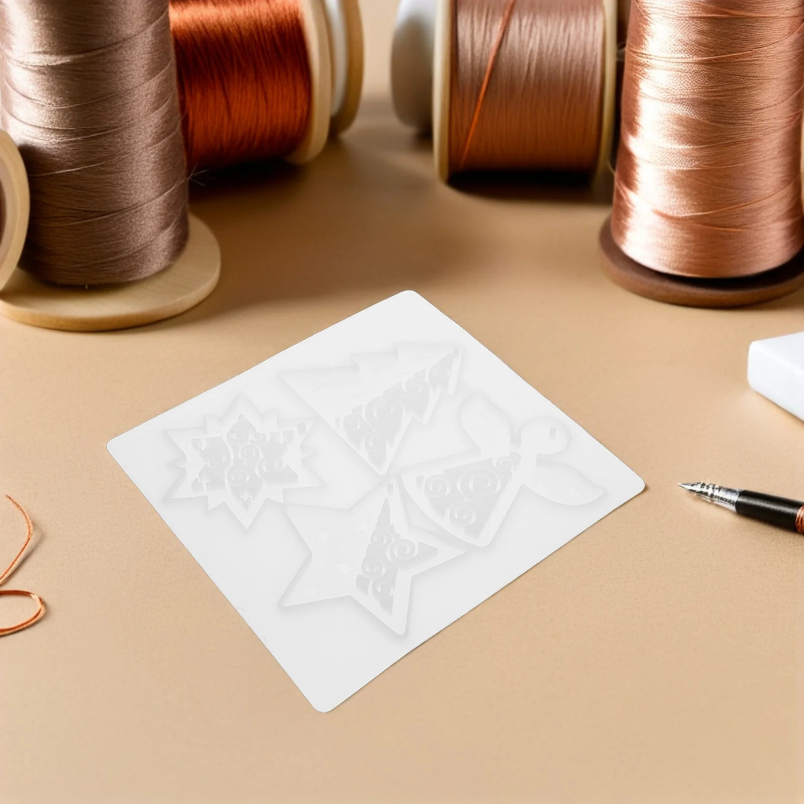 

Силиконовая форма для эпоксидной смолы, DIY ожерелье, брелок для изготовления ювелирных изделий, ремесло, рождественские формы для подвесок с ангелом, легко снимаются