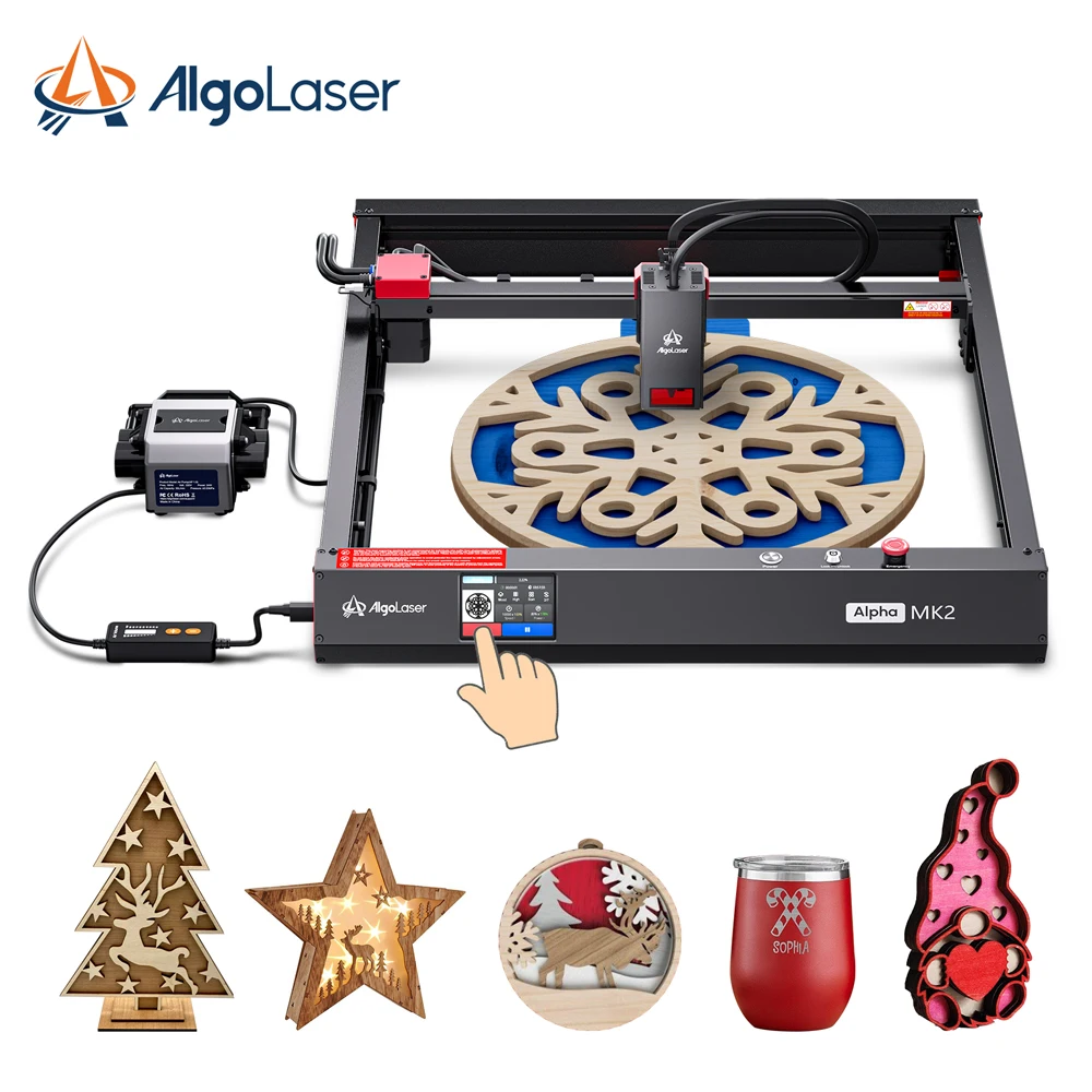 

Algolaser Alpha MK2 20W Lazer Engraver High-speed Air Assist Carving Precision 3D Printer Wood Laser Engraving Machine