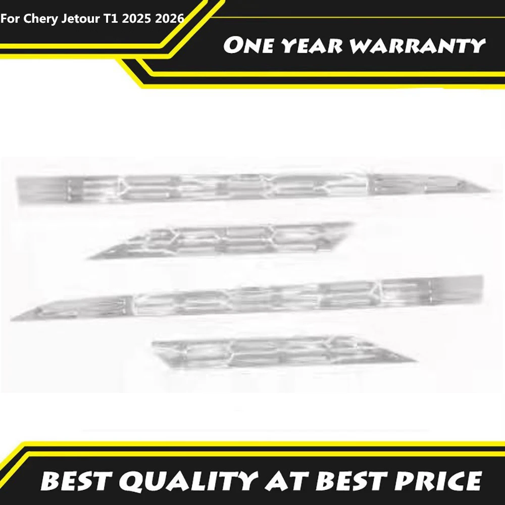 

For Chery Jetour T1 2025 2026 Stainless Steel Body Door Edge Strip Modification Exterior Anti-collision Bright Strip Decoration