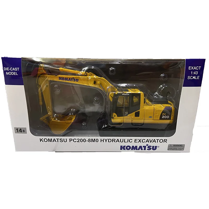 1:43 Scale KOMATSU PC200-8M02021 Excavator Alloy Engineering Vehicle Model