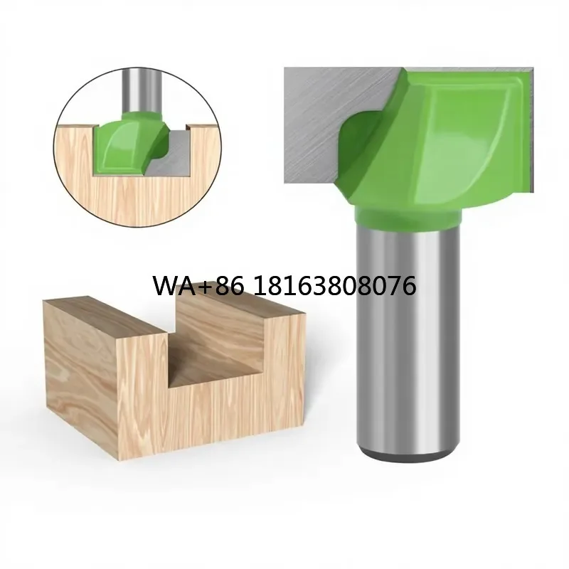 Industrial Green Coated Bottom Router Bit for CNC Wood Engraving Woodworking Machinery Parts