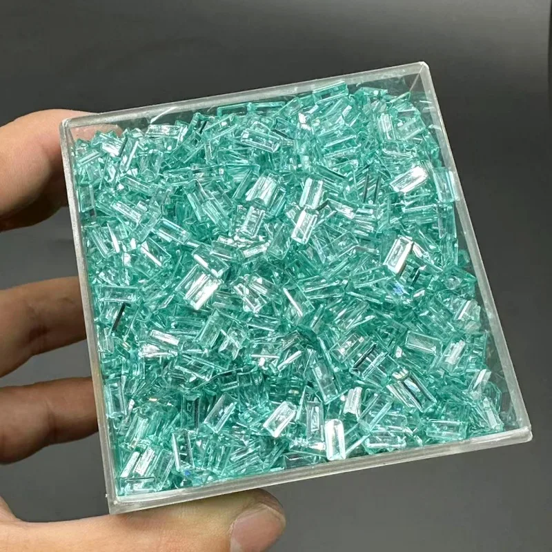 Strass acryliques transparents ou couleur crème en forme de barre de glace, 3*7mm, 20-500g, pour bijoux, ongles, slime, décoration artisanale