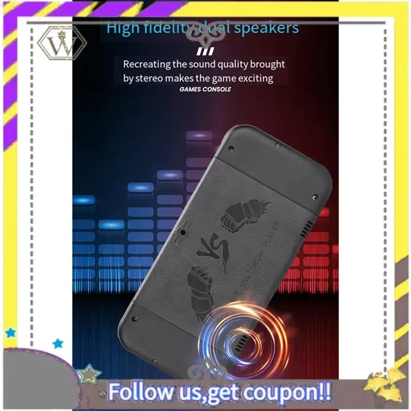 New X52 Handheld Game Console HD 5.1 Inch Portable Retro Game Console Built-In Retro Classic Games Audio Video Player Easy To Us