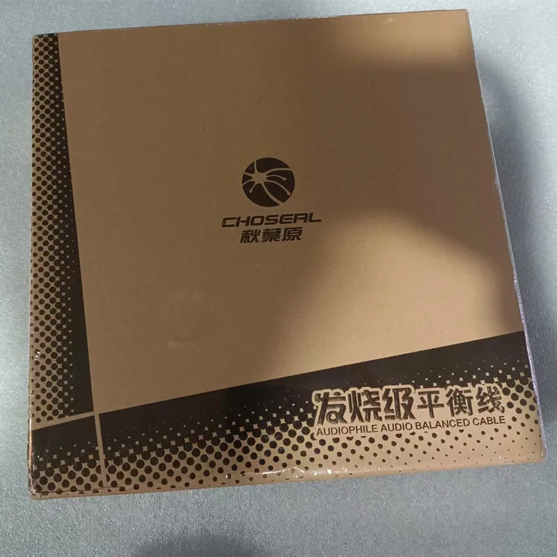 QYU-01 HiFi Hi-end Choseal BB-5605 Calidad superior 6N OCC Audiophile 24K Cable XLR macho y hembra chapado en oro 1m (par) con