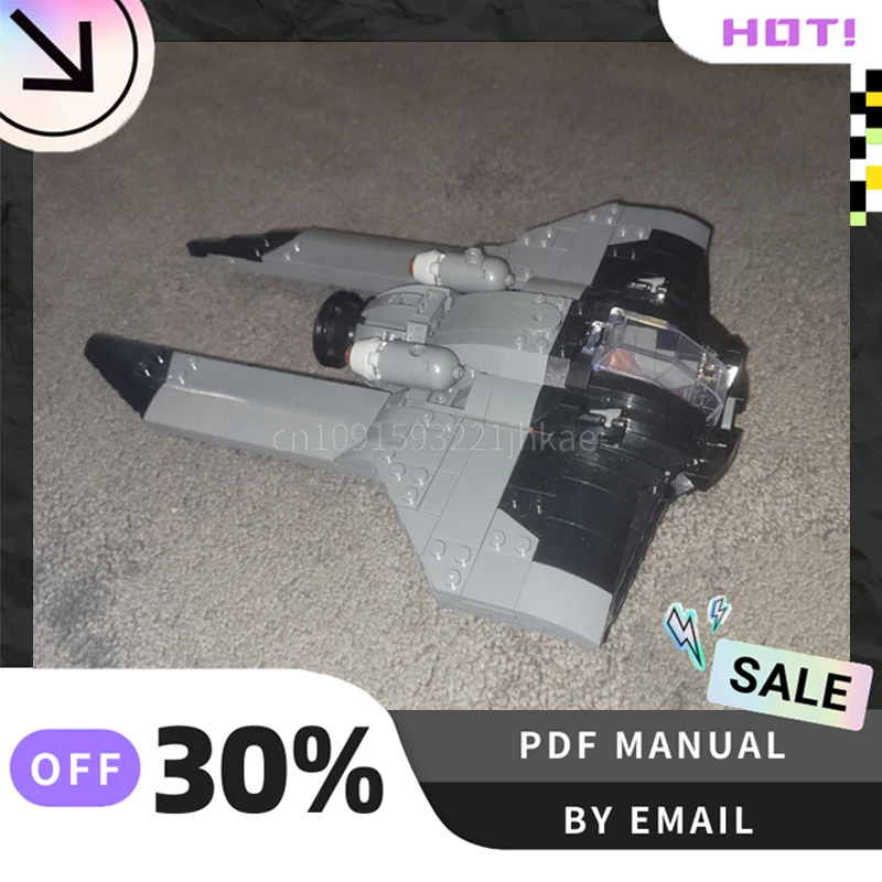 [421 個] カスタマイズされた MOC インターセプタークリエイティブビルディングブロックセット STEM 教育玩具 DIY 建設モデルキット誕生日ギフト