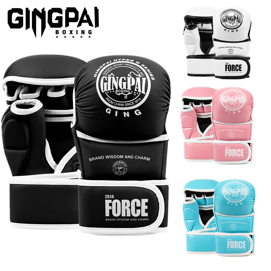 

MMA Half Finger Thickened Boxing Gloves Professional Muay Thai Sandbag Fighting Training Karate kickboxing Gloves Sanda Unisex