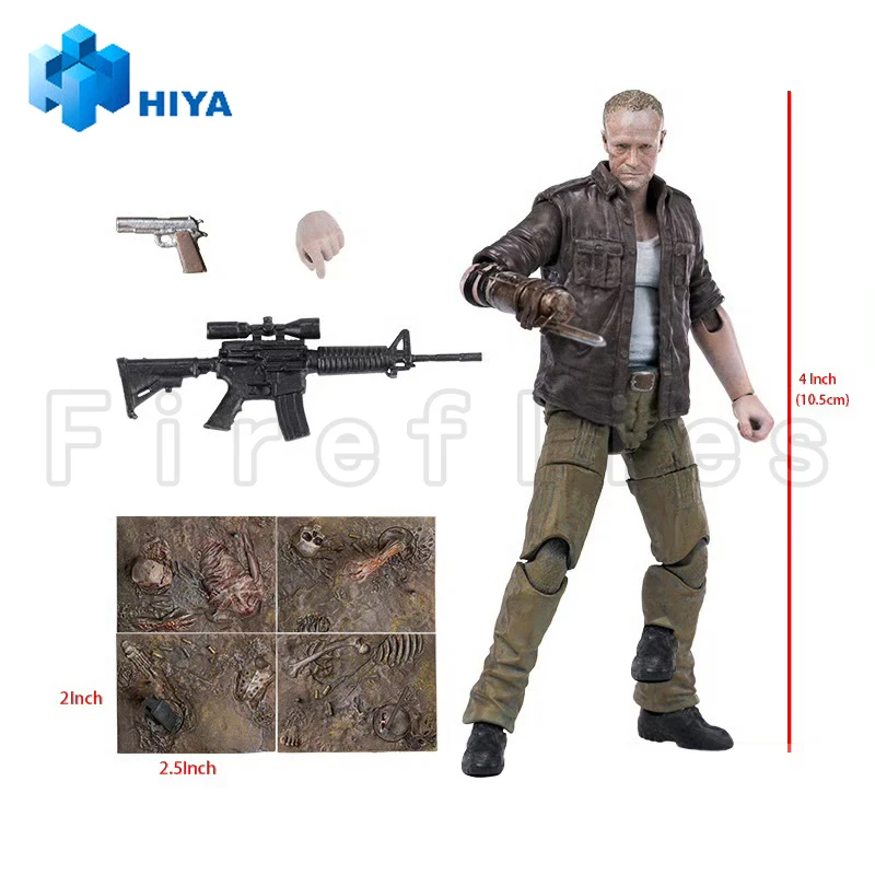 [Przedsprzedaż] 1/18 HIYA 3,75-calowa figurka wykwintna mini seria The Walking Dead Merle