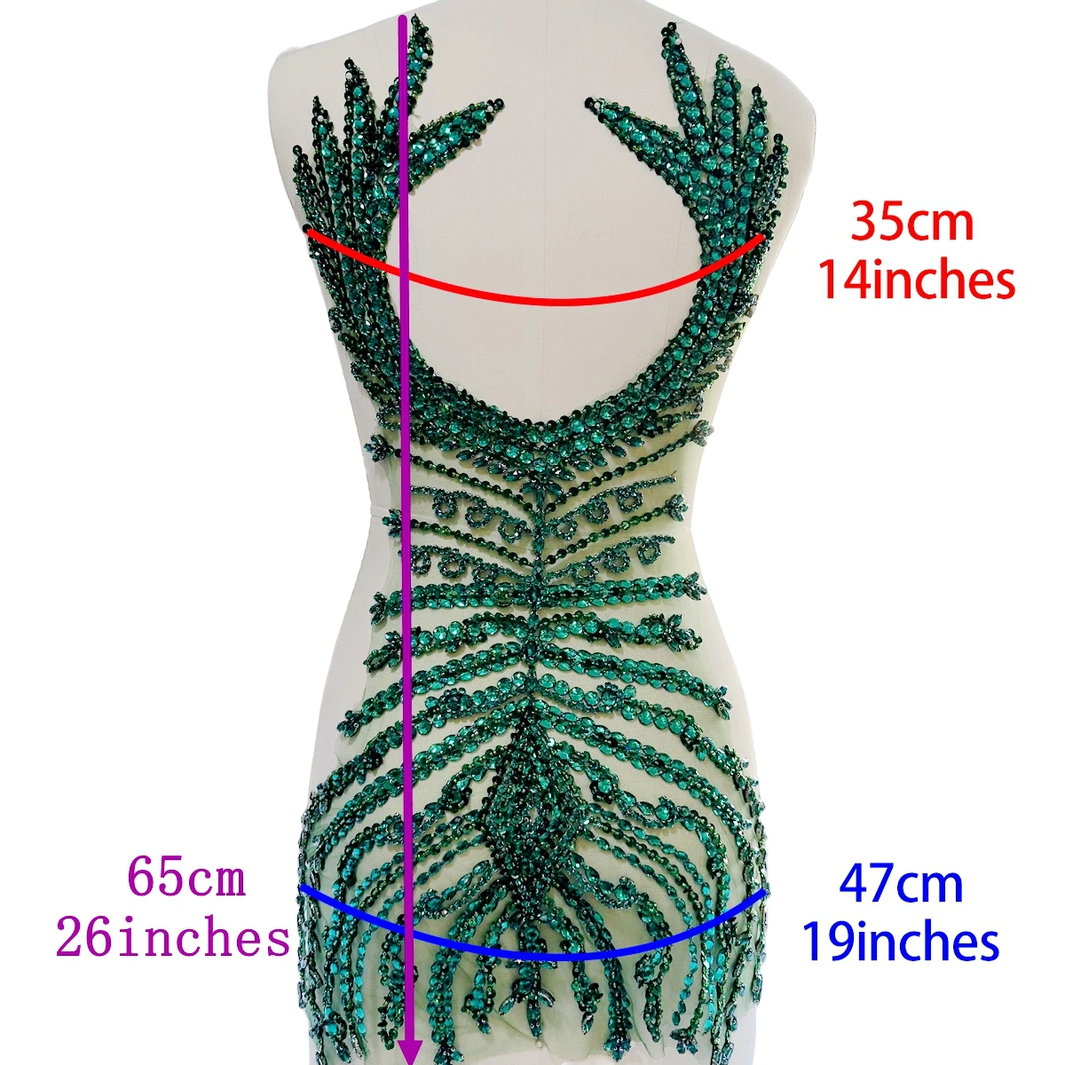 15 Colors Evening Dress Rhinestone Material Big Hard Beaded Crystal Back Accessories Profiling On Tulle Wedding Fabric