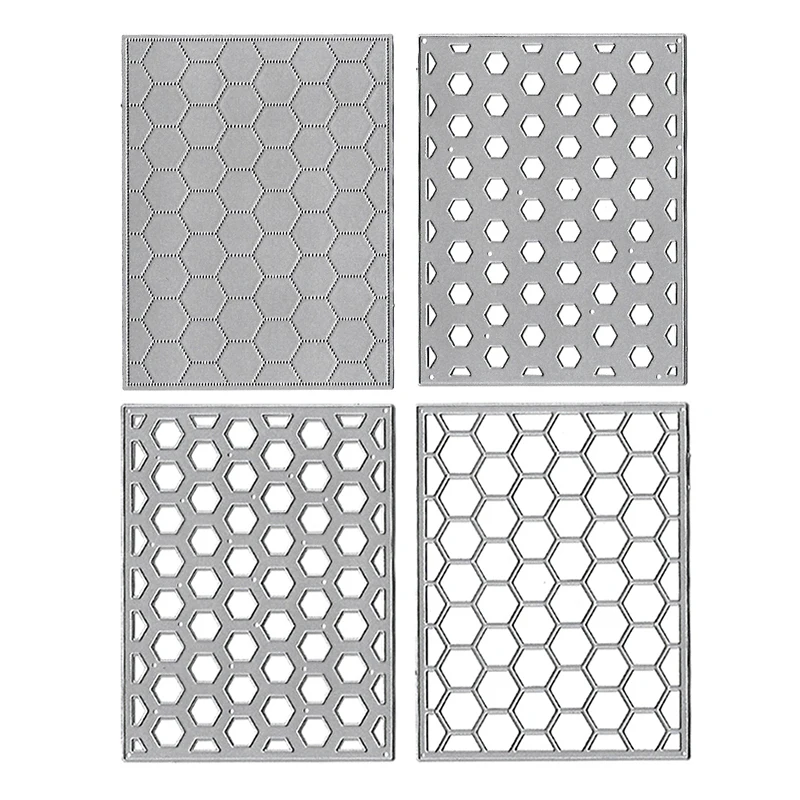 Metal Cutting Die is Suitable For DIY Photo Album Clip Thin 3D Greeting Card Making Creative Honeycomb 4P Frame 2021 NEW