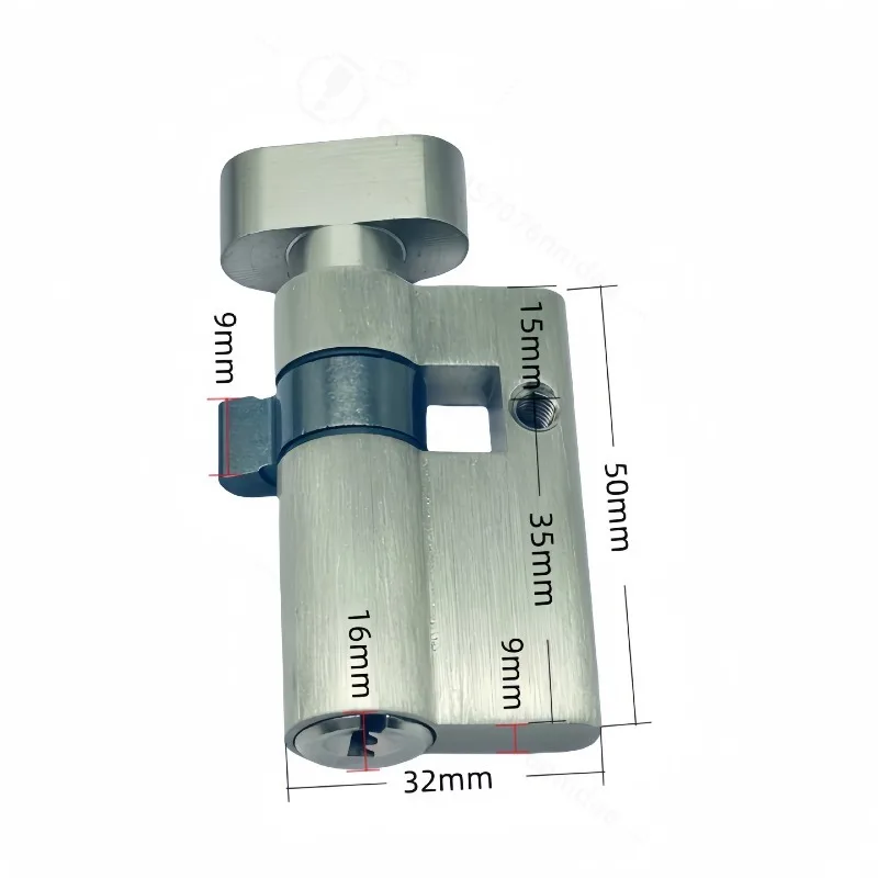 Glass Door Lock Cylinder 50mm Single Open Full Brass For Frameless Glass Handle Lock Replacement