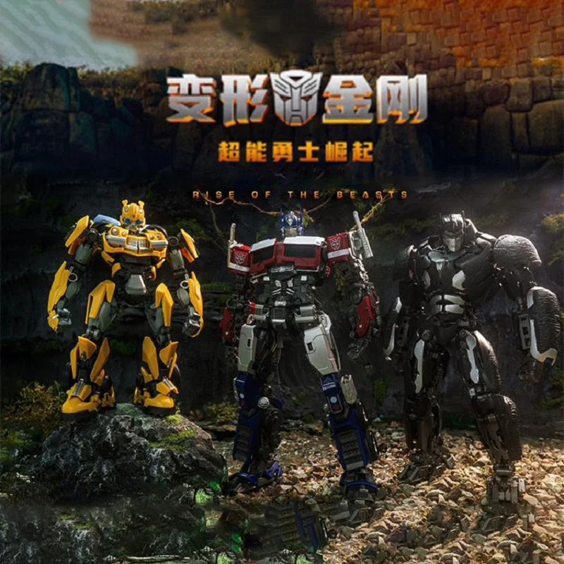 2024 New Transformers Super Warrior Amk Natural Disaster Optimus Prime Cheetor Assembles Bumblebee Robot Children'S Toys Gift