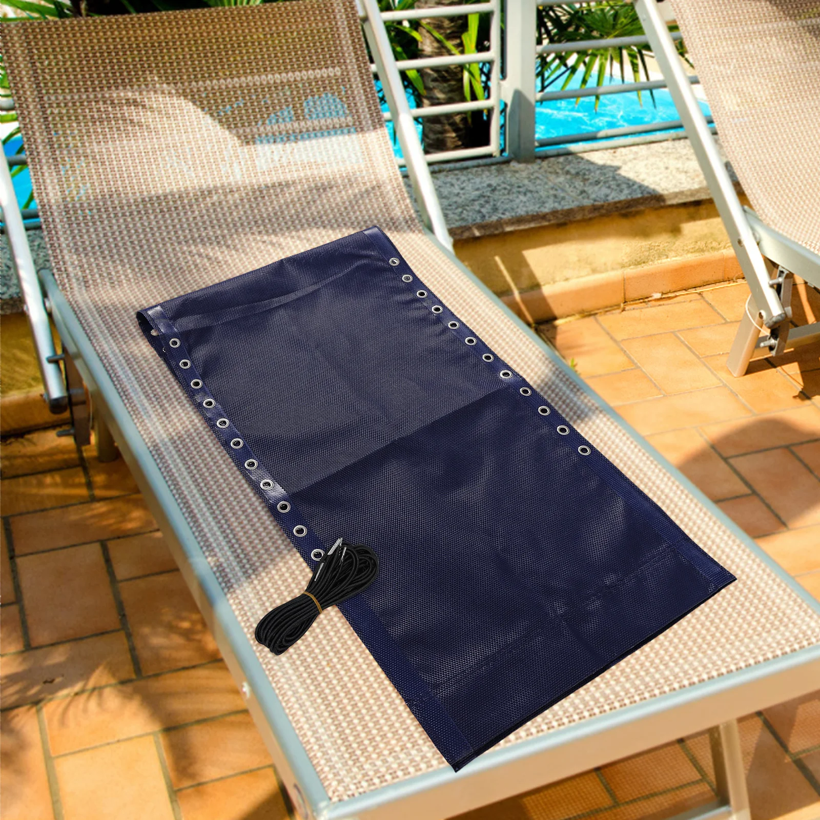 

Balcony Chair Replacement Fabric Breathable Anti-Wear Outdoor Lounge Chair Cloth Patio Recliner Repair Fabric Lounge Repair Kit