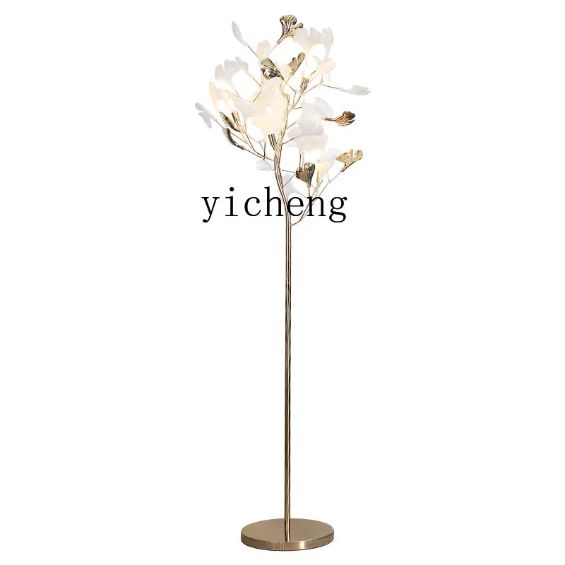 XL Light Luxury Ginkgo Leaf Floor Lamp Living Room Sofa Edge Bedroom Study Personalized Table Lamp