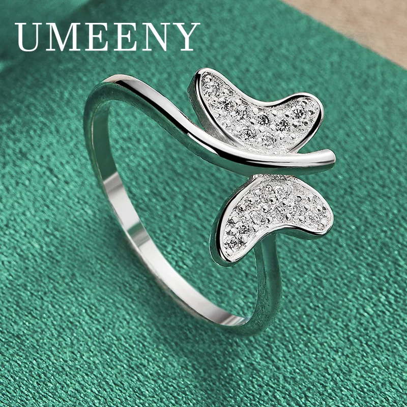 Charm 925 Sterling Silver 7/8/9/10 Exquisite Fashion Butterfly Ring Women Temperament Gift Accessories Jewelry Party