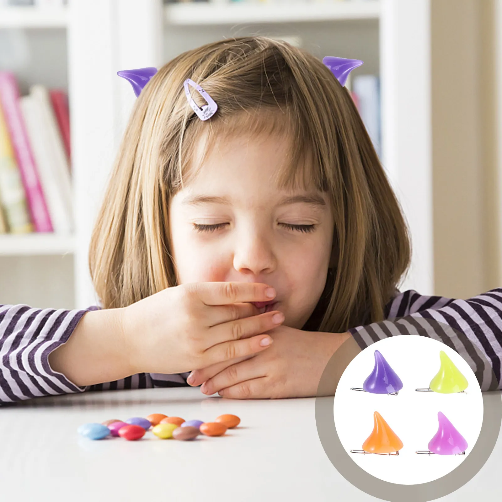 

16 шт. заколок для волос с дьявольскими рожками, заколки для волос на Хэллоуин для девочек и женщин, праздничные аксессуары для костюмированных вечеринок, заколки для волос для детей