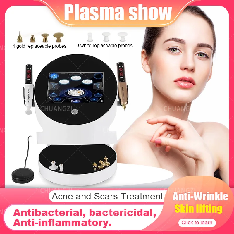 

2024 New Trend Two in One Plasma for Acne Scar Removal Facial Enhancement Firming Wrinkle Beauty Salon Application