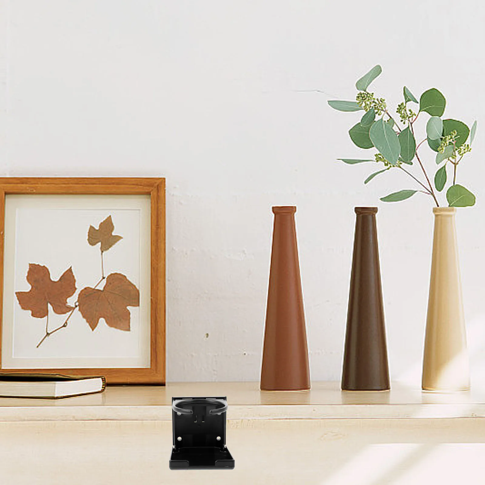 

Football Machine Cup Holder ABS Sturdy Wear-Resistant Desk Side Stand for Classroom Playroom Bus Train Use Black