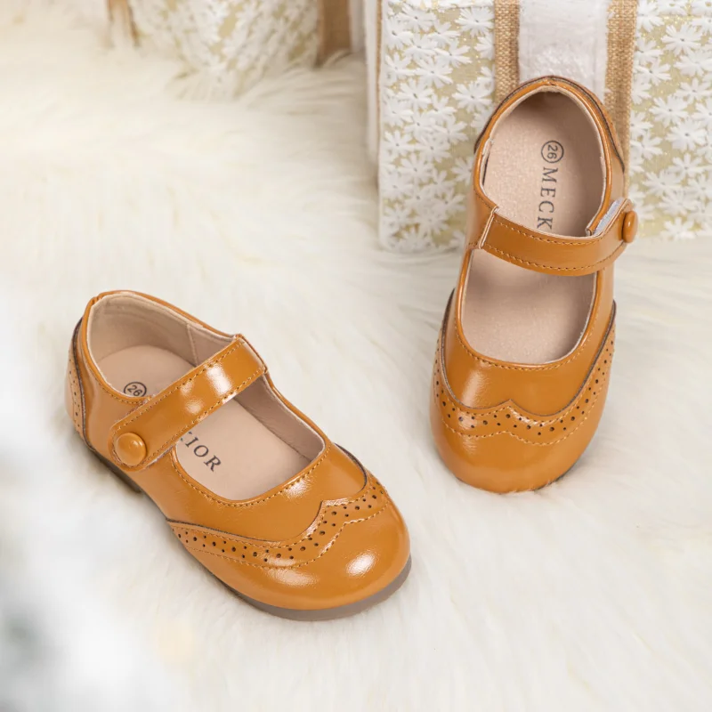 2024 scarpe da ragazza scarpe da principessa fantasia scarpe comode in pelle scarpe per bambini per ragazza scarpe Mary Jane traspiranti scarpe da