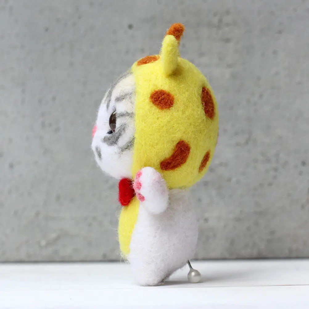 3-セットニードルフェルトキットウールフェルトクラフト初心者-diy-ツール動物フィギュア刺繍セット家の装飾作成用品