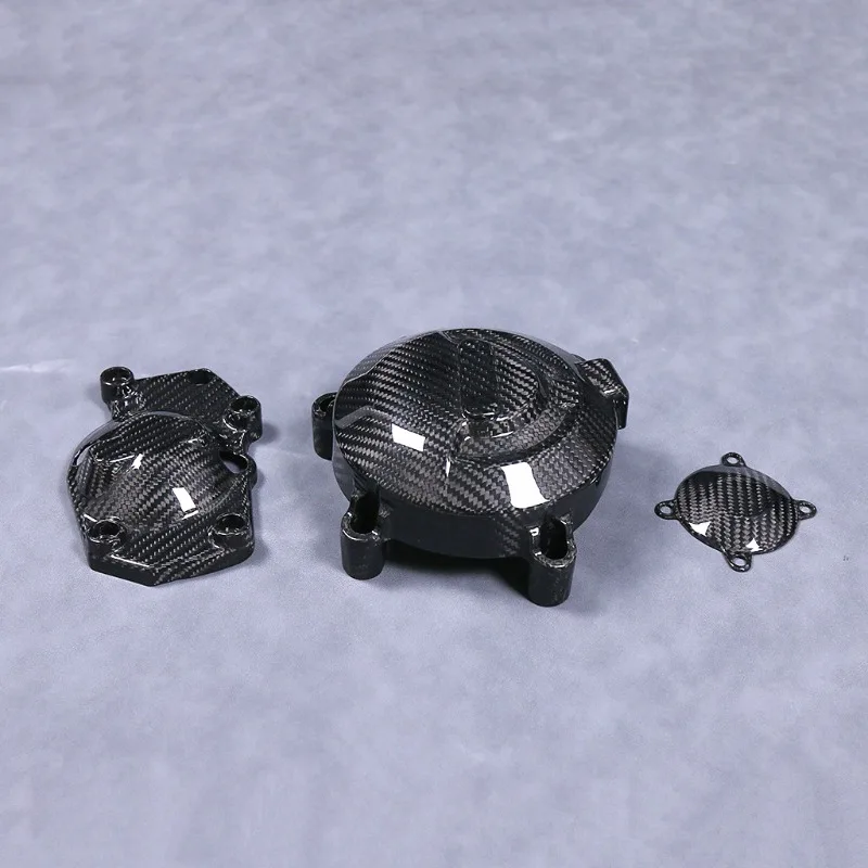

Suitable for Triumph 765RS motorcycle modification accessories Carbon fiber engine side cover protective cover combination