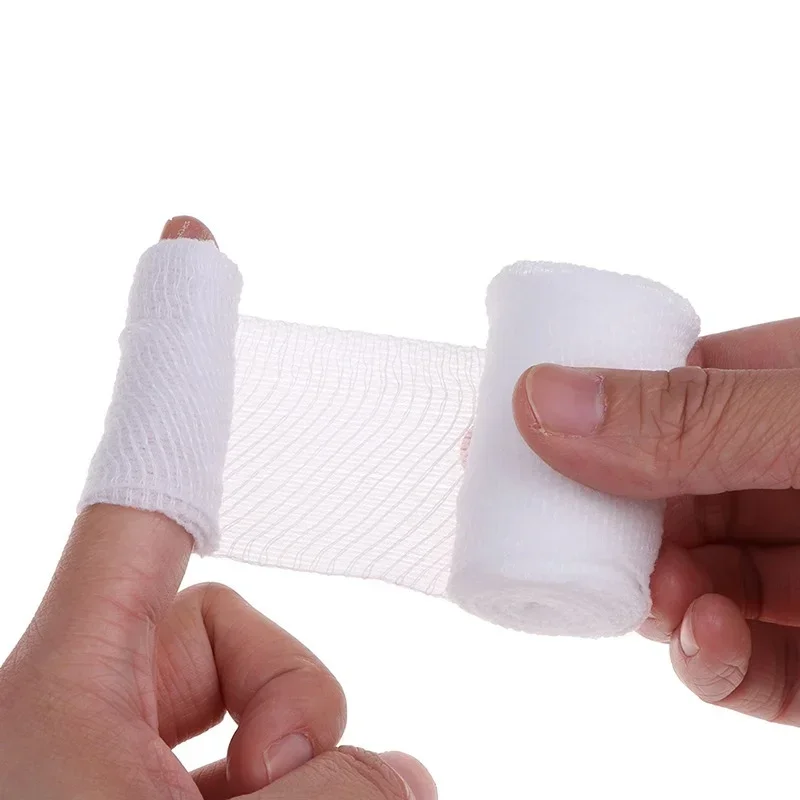 

5Pcs Breathable Medical PBT Elastic Bandages First Aid Kit Emergency Survival Supplies Cotton Wound Dressing Nursing Care Gauze