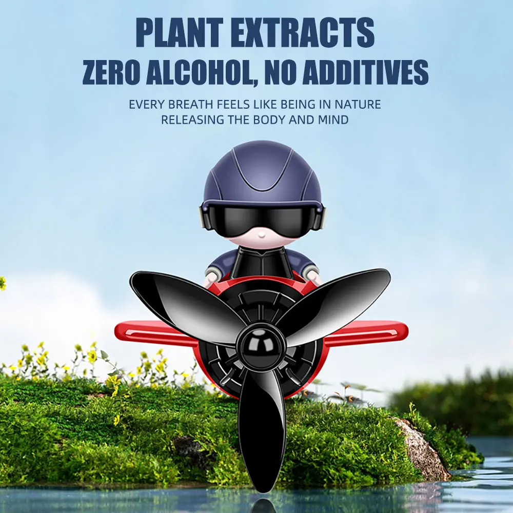 Car Air Freshener Perfume Diffuser Pilot Solar Automatic Rotation Aromatherapy Air Outlet Fragrance Auto Interior Supplies