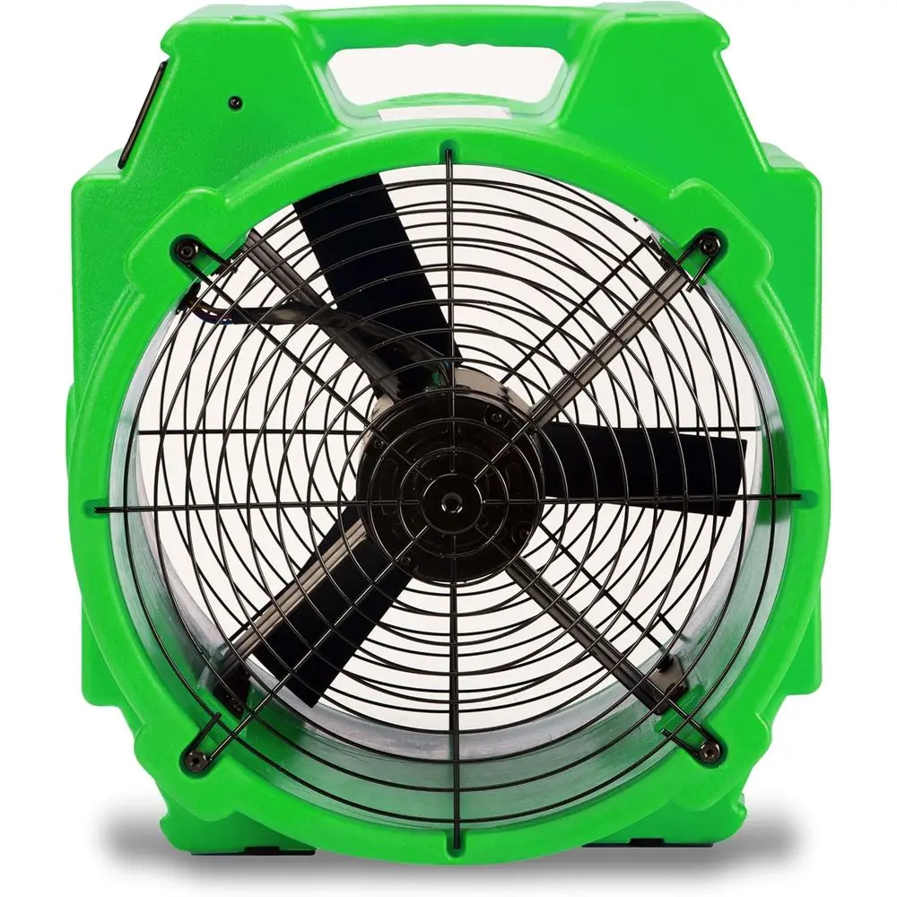 

1/4 HP Polar Axial Blower an with High Velocity Air Mover or Water Damage Restoration Equipment in Green