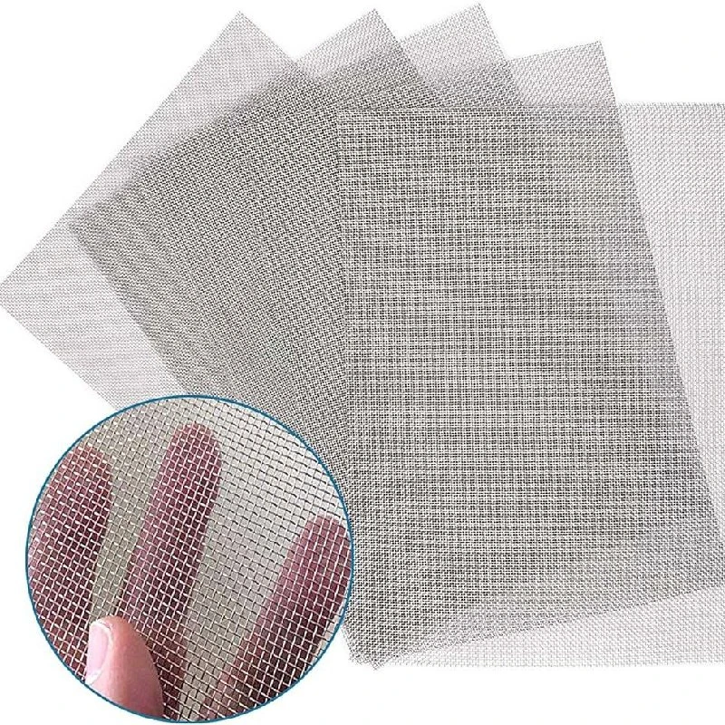 

50x1000cm 304 Stainless Steel Mesh Filter Net Metal Front Repair Fix Mesh Filtration Woven Wire Screening Sheet Screening e