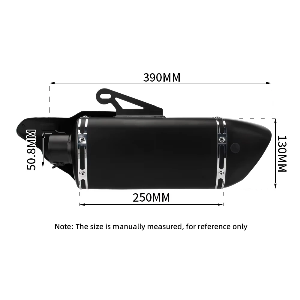 Performance carbon fiber 38-51mm M1 inlet escape moto Muffler Pipe for DUKE790 PCX150 R1 Z1000 MT-09 S1000RR XMAX K11