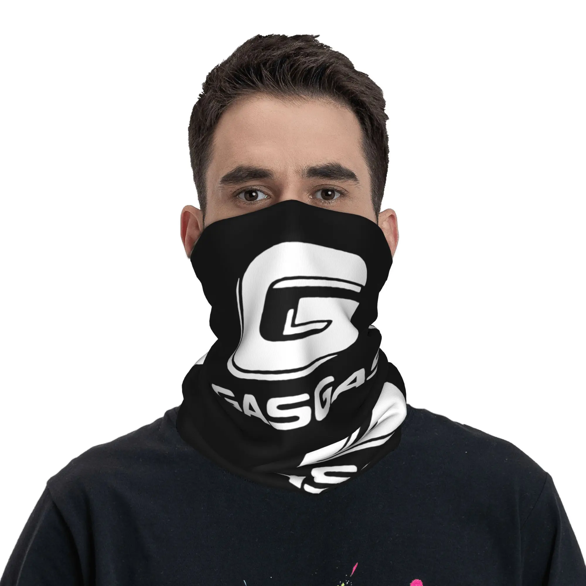 Custom G-Gasgases Logo Motor Bandana Neck Gaiter UV Protection Face Scarf Cover Men Women Racing Headwear Tube Balaclava