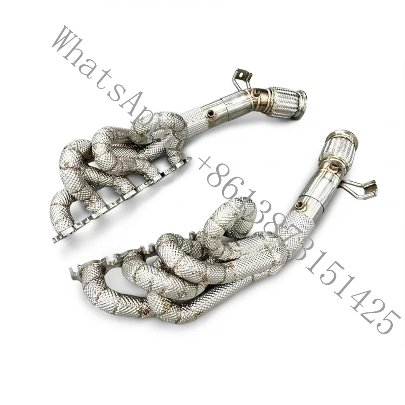 

Suitable thermal downpipe exhaust manifold Huracan LP580/LP610 5.2L 2014 car with flow exhaust