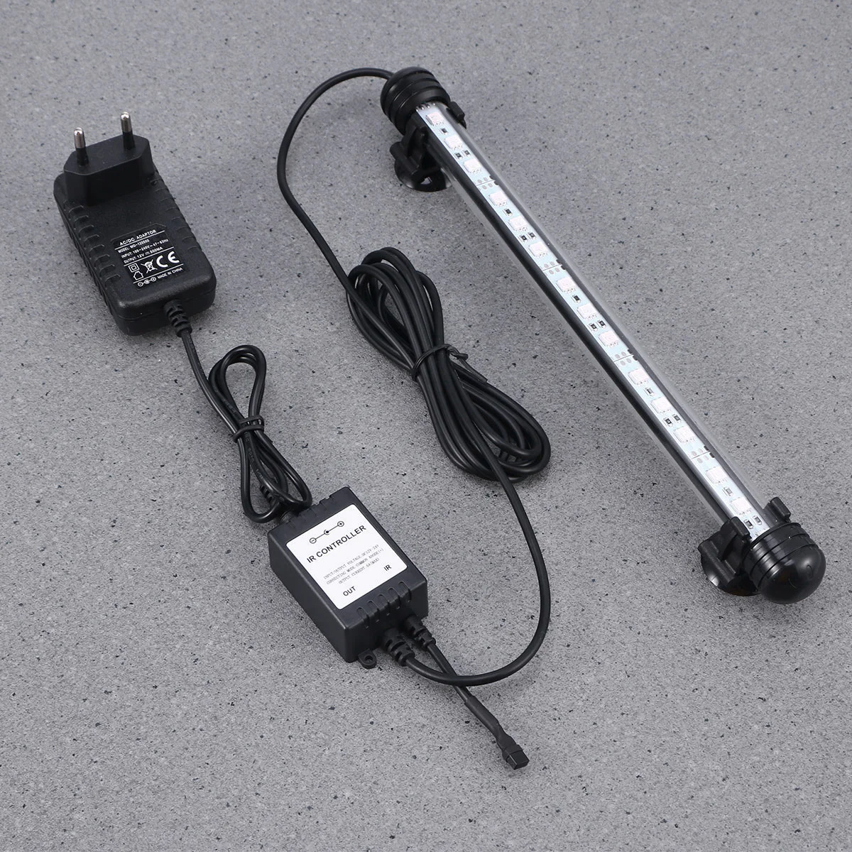 

LED Aquarium Light Fish Tank Light Color Changing Submersible Underwater Crystal Glass LEDs Lights With 28cm (EU Plug)