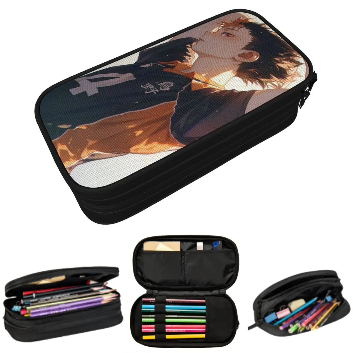 

Японский аниме-пенал Haikyuu Nishinoya Yuu для студентов, подарочный пенал-коробка, сумка для канцелярских принадлежностей, держатель для ручек