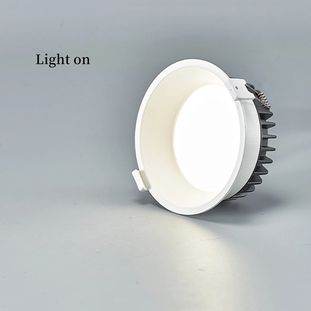 Lámpara de techo LED antideslumbrante para empotrar, luz descendente regulable de aluminio para dormitorio, cocina, sala de estar, punto de borde